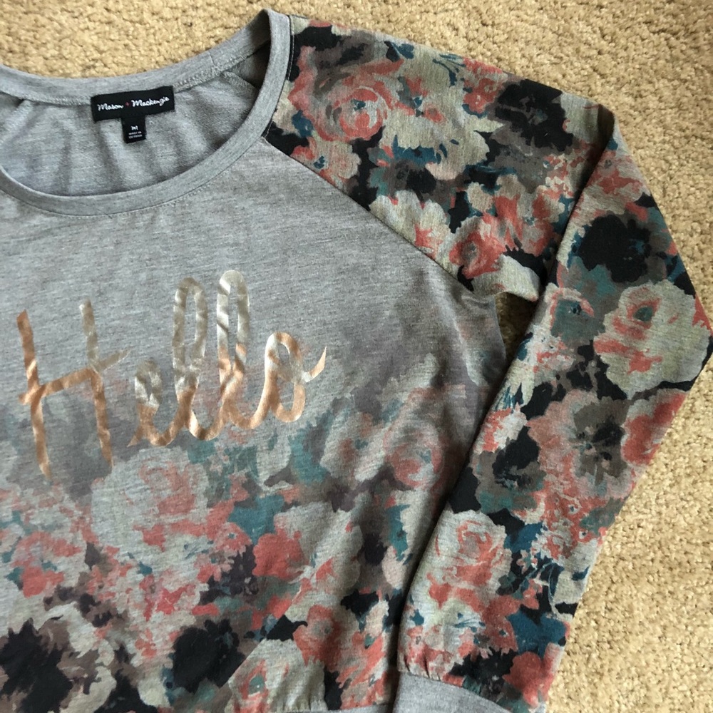 Cute floral sweatshirt
